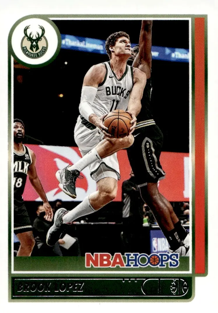 2021-22 NBA Hoops #73 Brook Lopez (front)