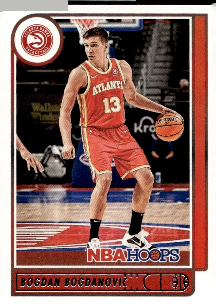 2021-22 NBA Hoops #168 Bogdan Bogdanovic (front)