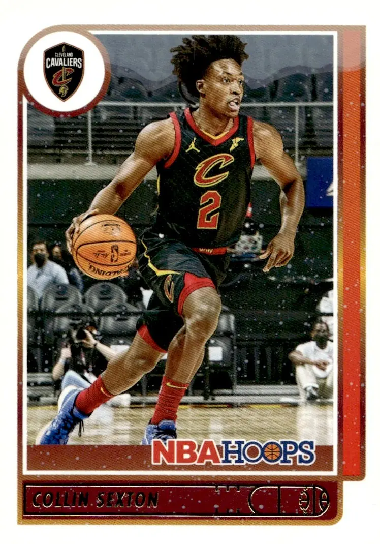 2021-22 NBA Hoops #85 Collin Sexton (front)