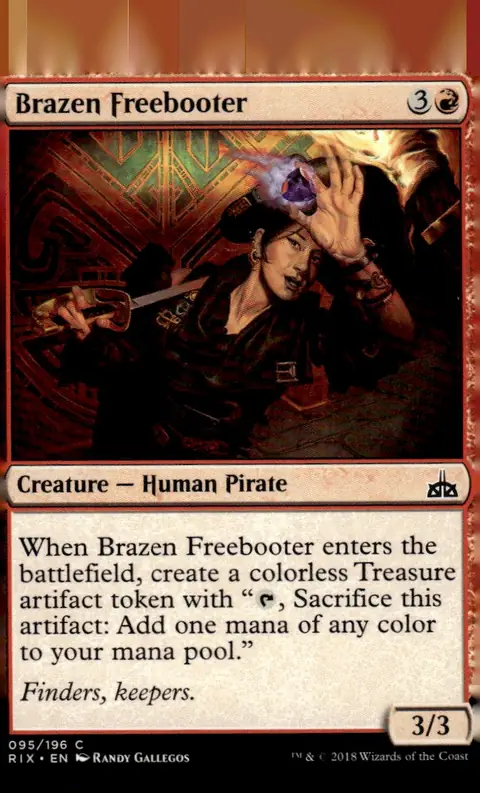 2018 Rivals of Ixalan (RIX) #095/196 Brazen Freebooter