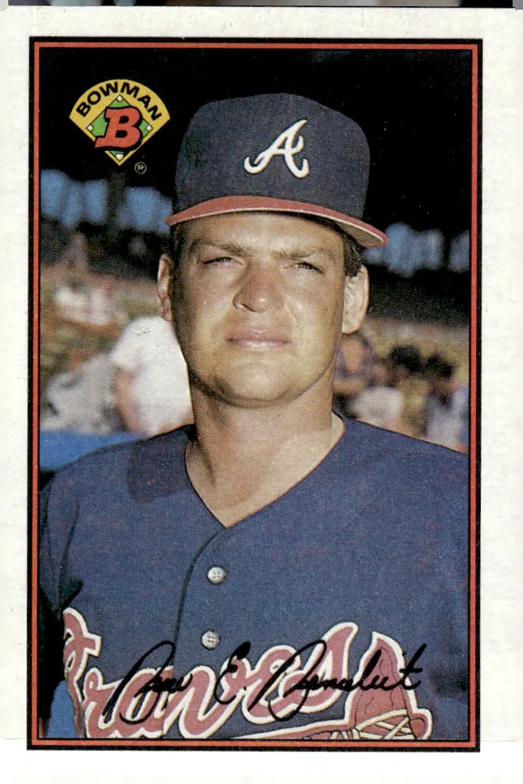 1989 Bowman #271 Bruce Benedict (front)