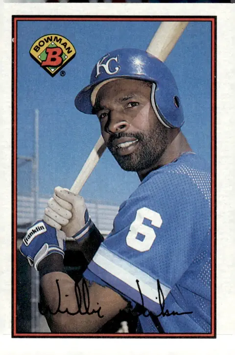 1989 Bowman #124 Willie Wilson