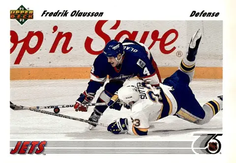 1991-92 Upper Deck #383 Fredrik Olausson