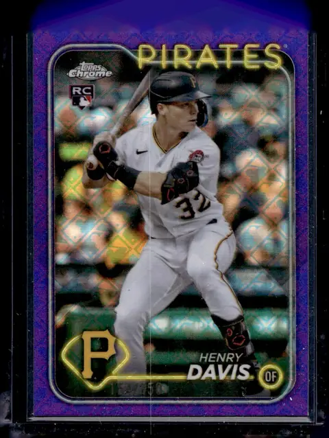 2024 Topps Chrome #260 Henry Davis – Purple Refractor