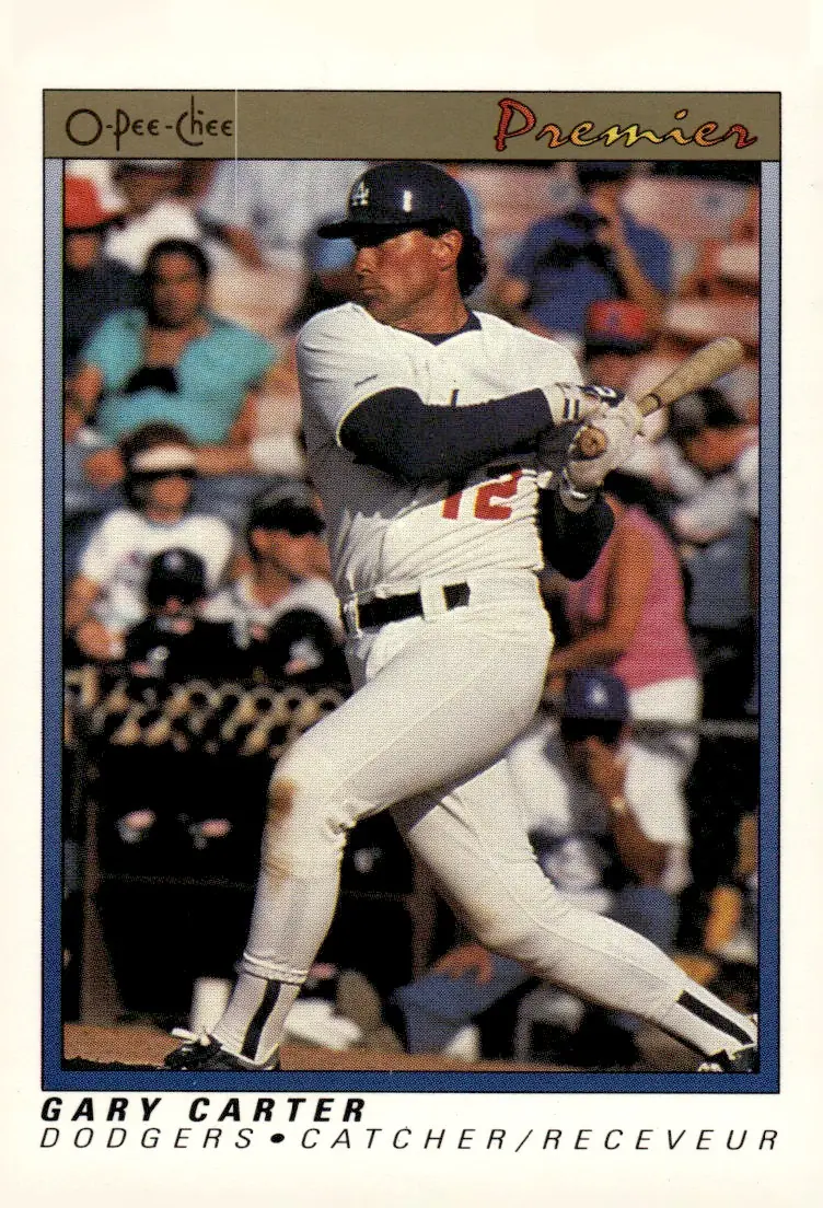 1991 O-Pee-Chee Premier #19 Gary Carter (front)