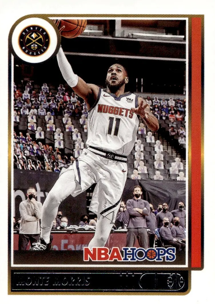 2021-22 NBA Hoops #51 Monte Morris (front)