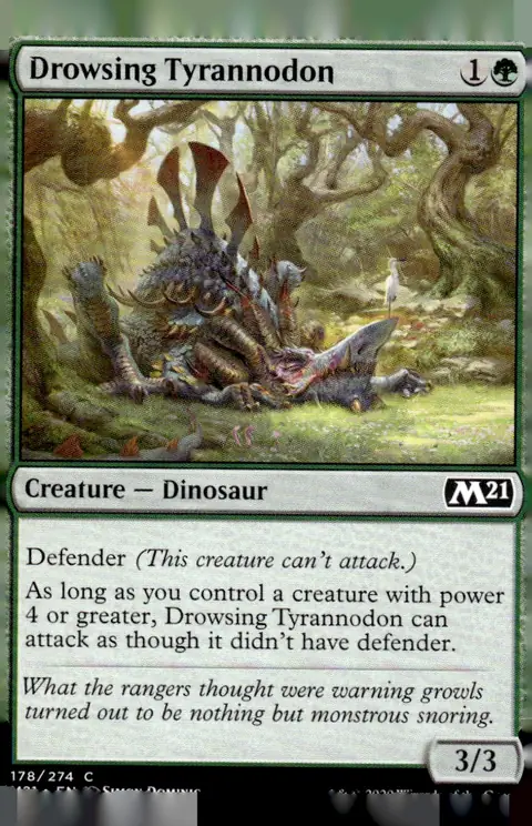 2020 Core Set 2021 (M21) #178/274 Drowsing Tyrannodon