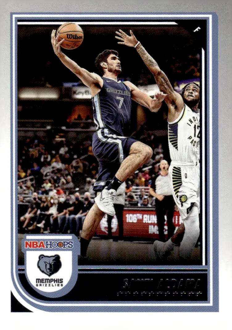 2022-23 NBA Hoops #140 Santi Aldama (front)