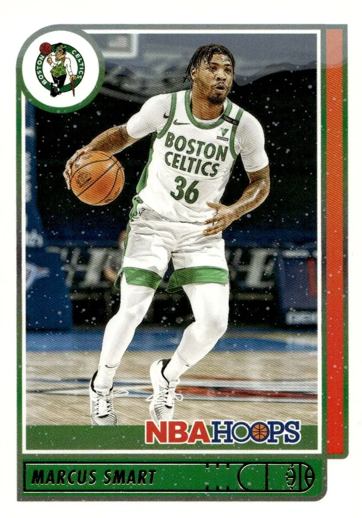 2021-22 NBA Hoops #19 Marcus Smart (front)
