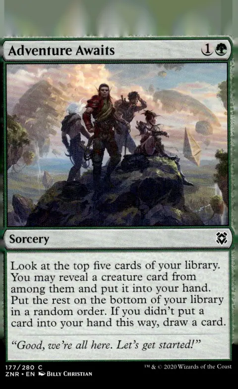 2020 Zendikar Rising (ZNR) #177/280 Adventure Awaits