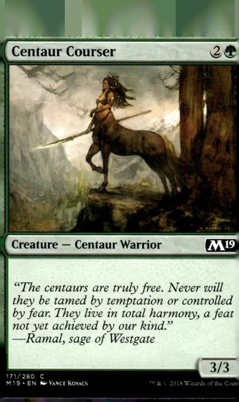 2018 Core Set 2019 (M19) #171/280 Centaur Courser