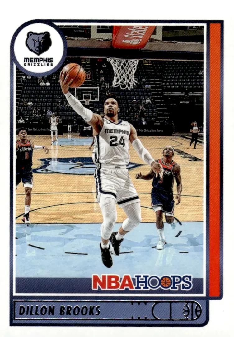 2021-22 NBA Hoops #142 Dillon Brooks (front)