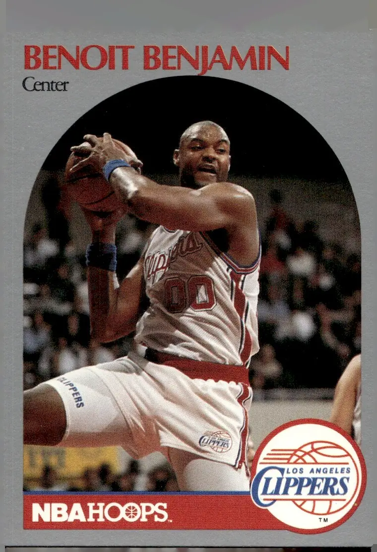 1990-91 NBA Hoops #142 Benoit Benjamin (front)
