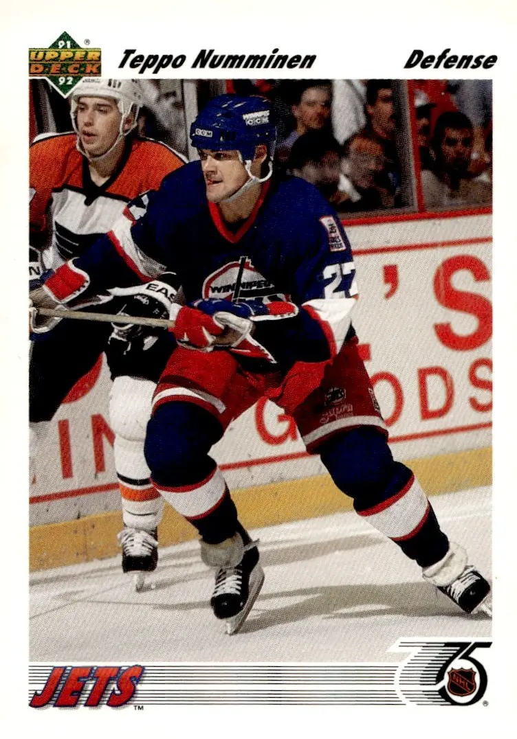 1991-92 Upper Deck #240 Teppo Numminen (front)