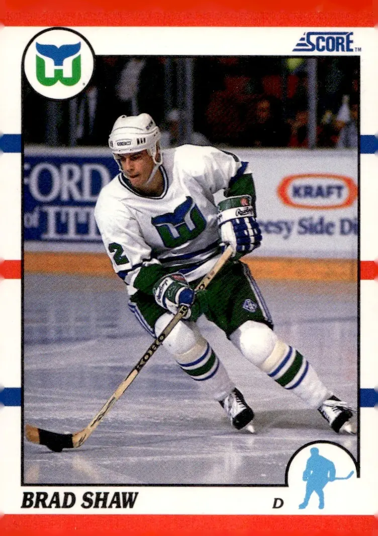 1990-91 Score (American/U.S. edition) #99 Brad Shaw (front)