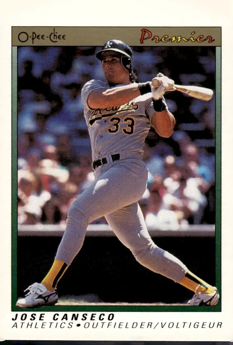 1991 O-Pee-Chee Premier #18 Jose Canseco (front)
