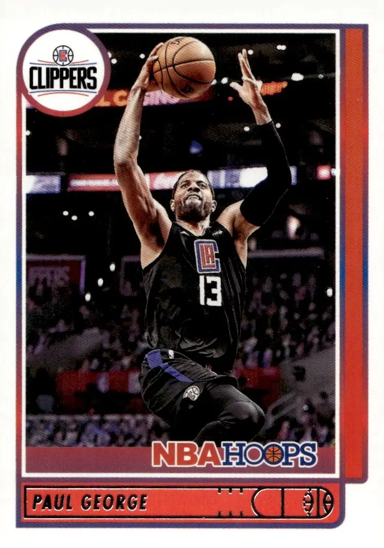2021-22 NBA Hoops #86 Paul George (front)