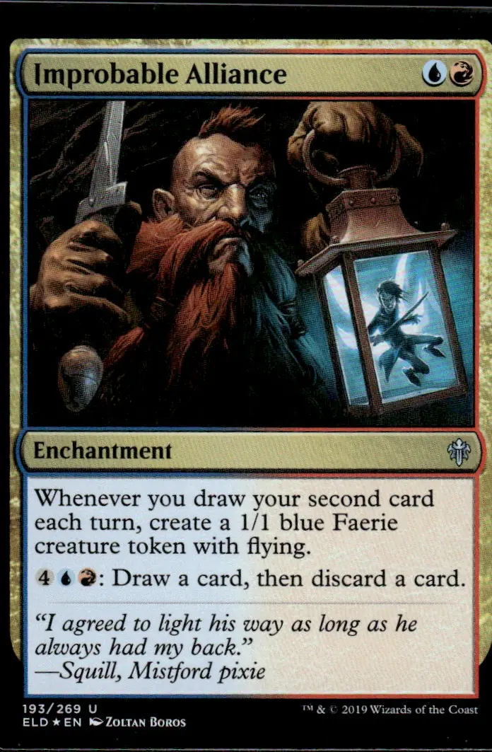2019 Throne of Eldraine (ELD) #193/269 Improbable Alliance (front)