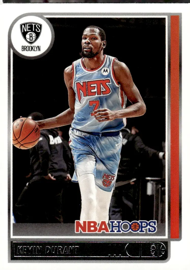 2021-22 NBA Hoops #87 Kevin Durant (front)