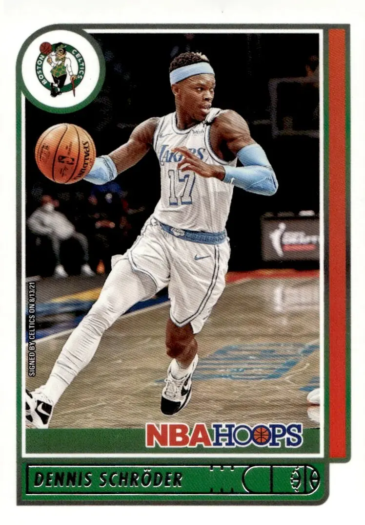 2021-22 NBA Hoops #156 Dennis Schröder (front)