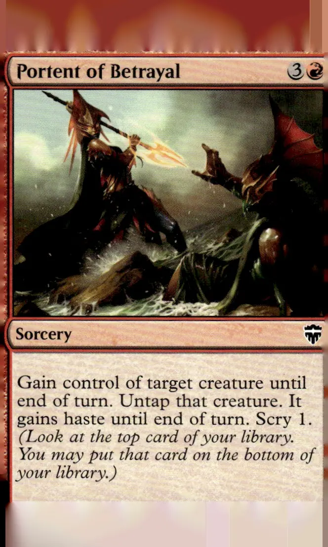 2020 Magic: The Gathering – Theros Beyond Death #149 Portent of Betrayal (front)