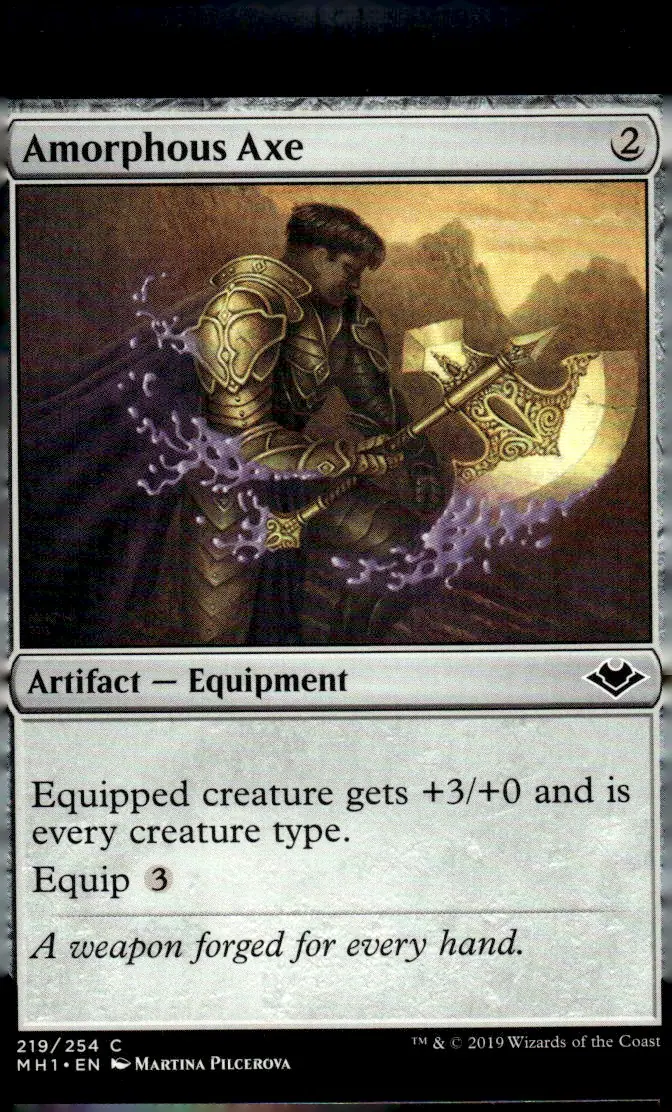 2019 Modern Horizons (MH1) #219/254 Amorphous Axe (front)